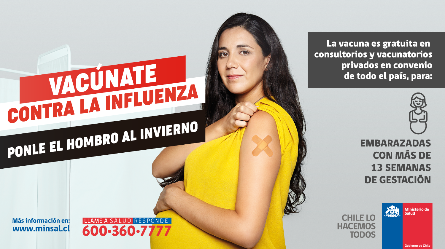 Campaña de vacunación contra la influenza Ponle el hombro al invierno